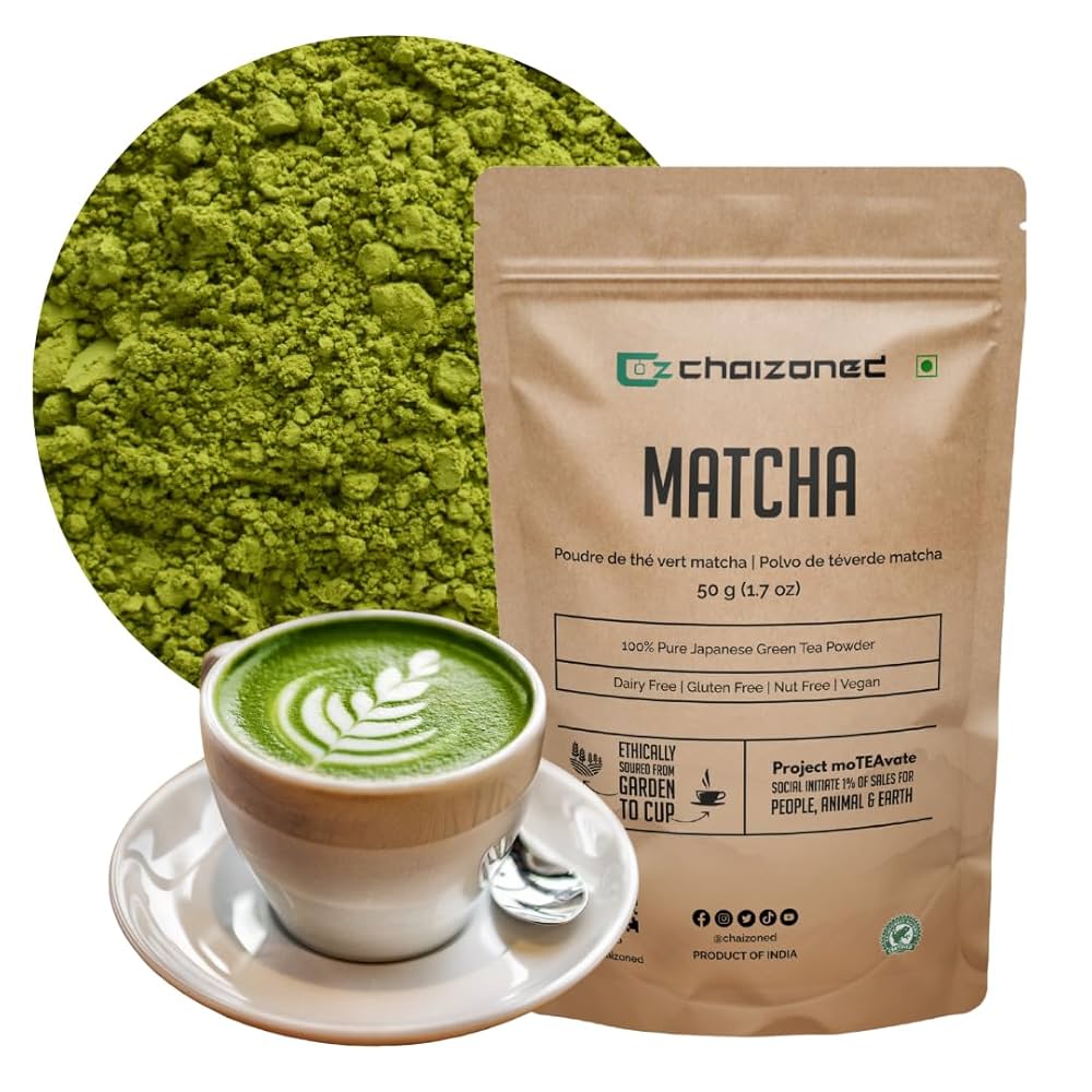 CHAIZONED, Japanese Matcha Green Tea Powder (25+ Cups, 50g